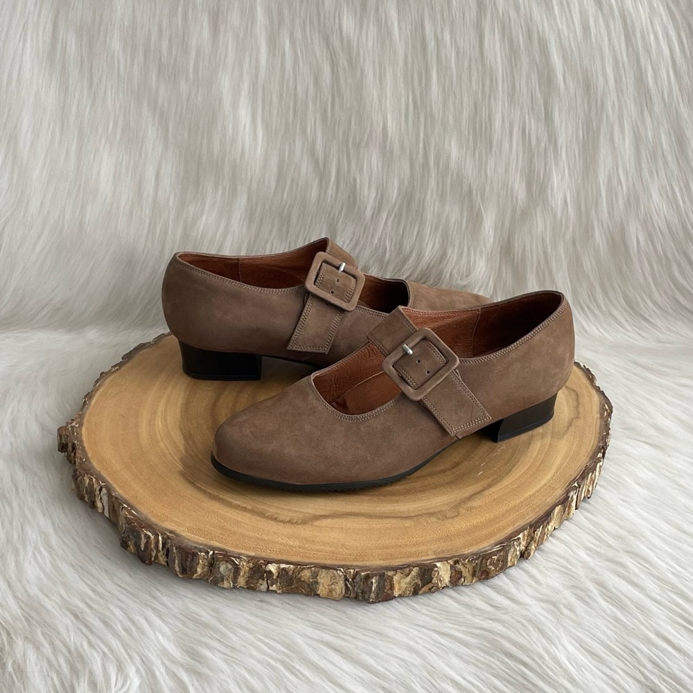 BeautiFeel Brown Suede Mary Jane Shoes